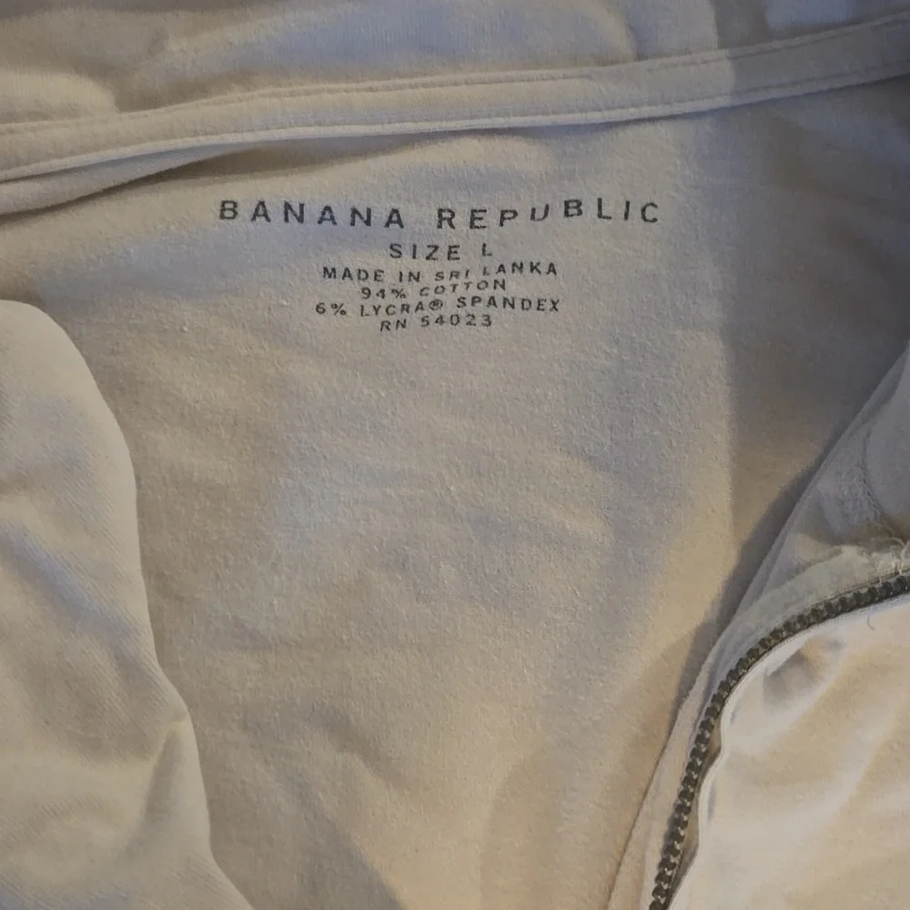 Banana Republic Cream Quarter-Zip Pullover